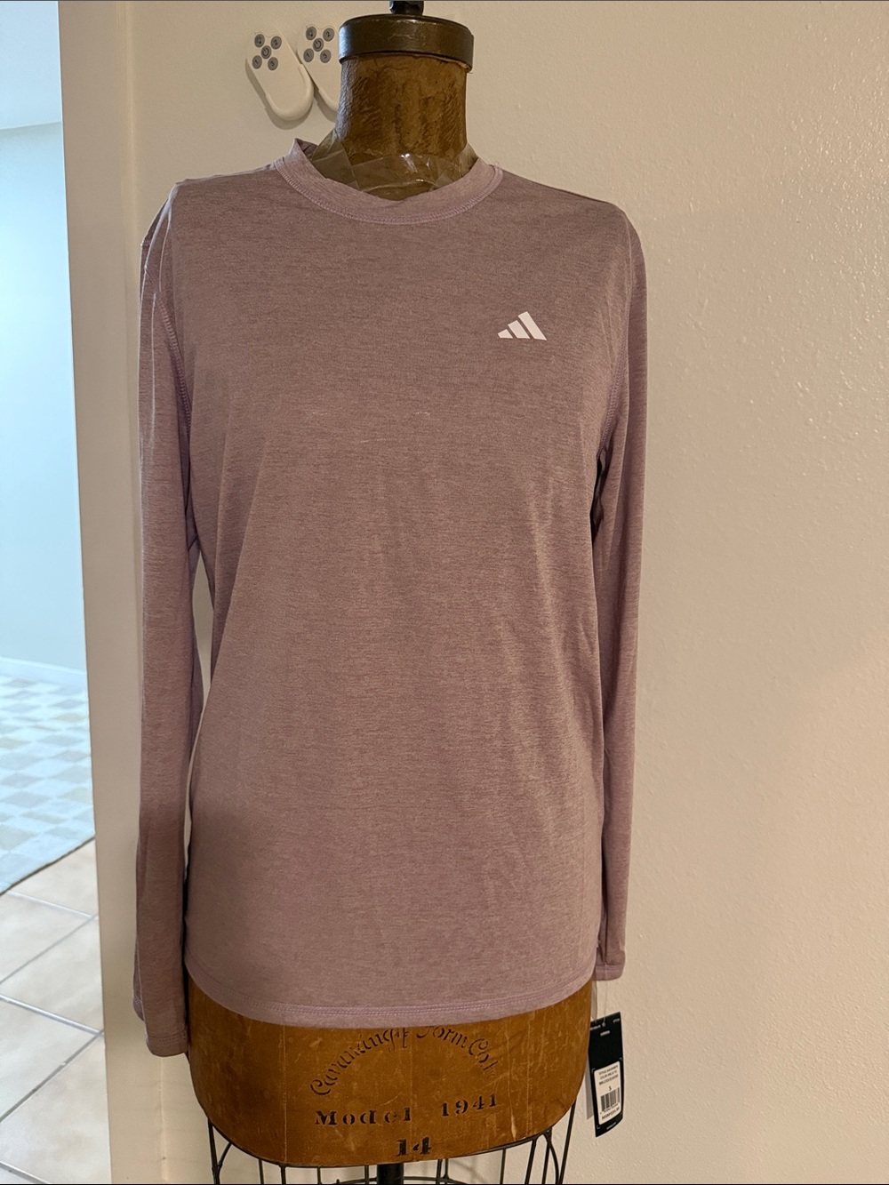 NWT Adidas Men's Long Sleeve Crewneck Shirt - Prelov Fig Sizes S & L